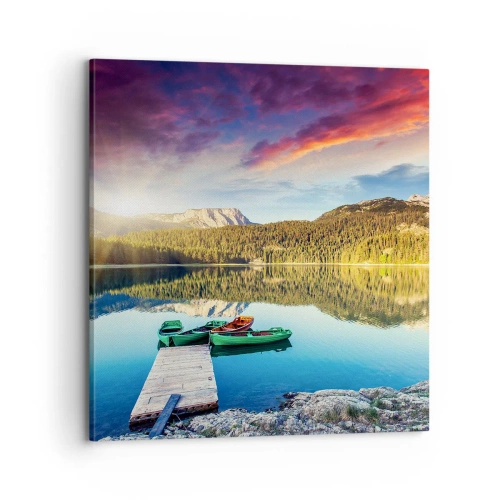 Quadro su tela - Stampe su Tela - Sull'acqua liscia come uno specchio - 70x70 cm