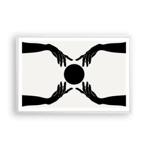 Poster in cornice bianca - Segno misterioso - 91x61 cm