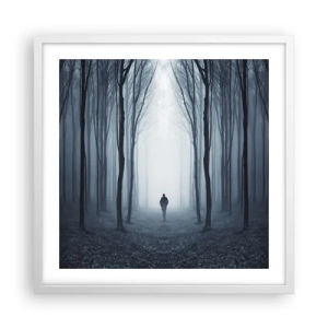 Poster in cornice bianca - E tutto è semplice e chiaro - 50x50 cm