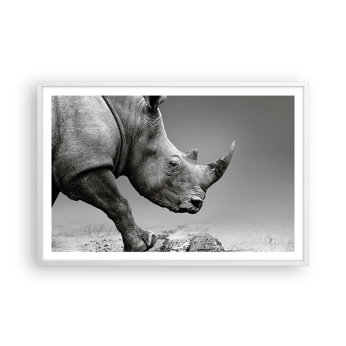 Poster in cornice bianca - Forza irrefrenabile - 91x61 cm