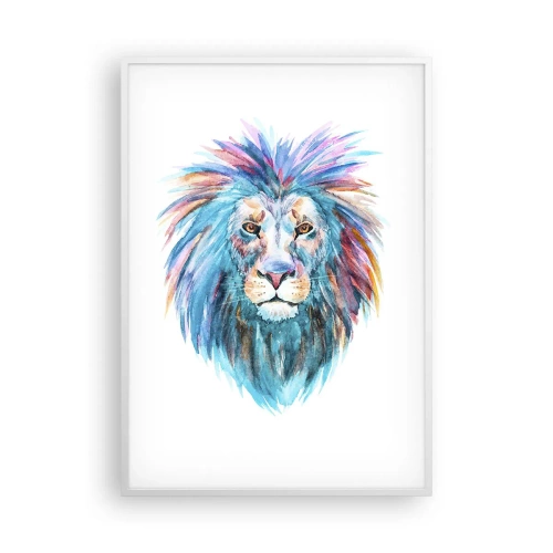 Poster in cornice bianca - Aura elettrizzante - 70x100 cm