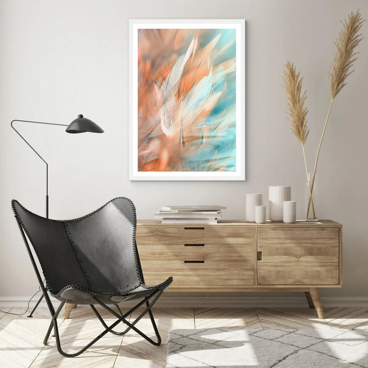 Poster in cornice bianca - Nel paese della mitezza - 50x70 cm