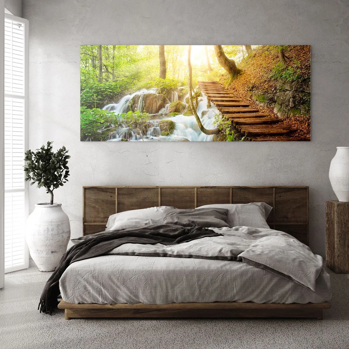 Quadro su vetro - Bramata freschezza - 90x30 cm