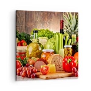 Quadro su tela - Stampe su Tela - Affumicati, arrostiti, marinati - 60x60 cm