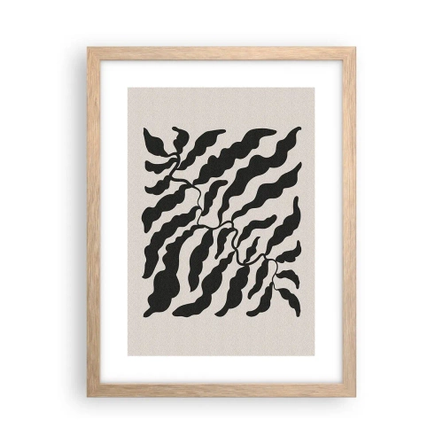 Poster in cornice rovere chiaro - La natura del quadrato - 30x40 cm