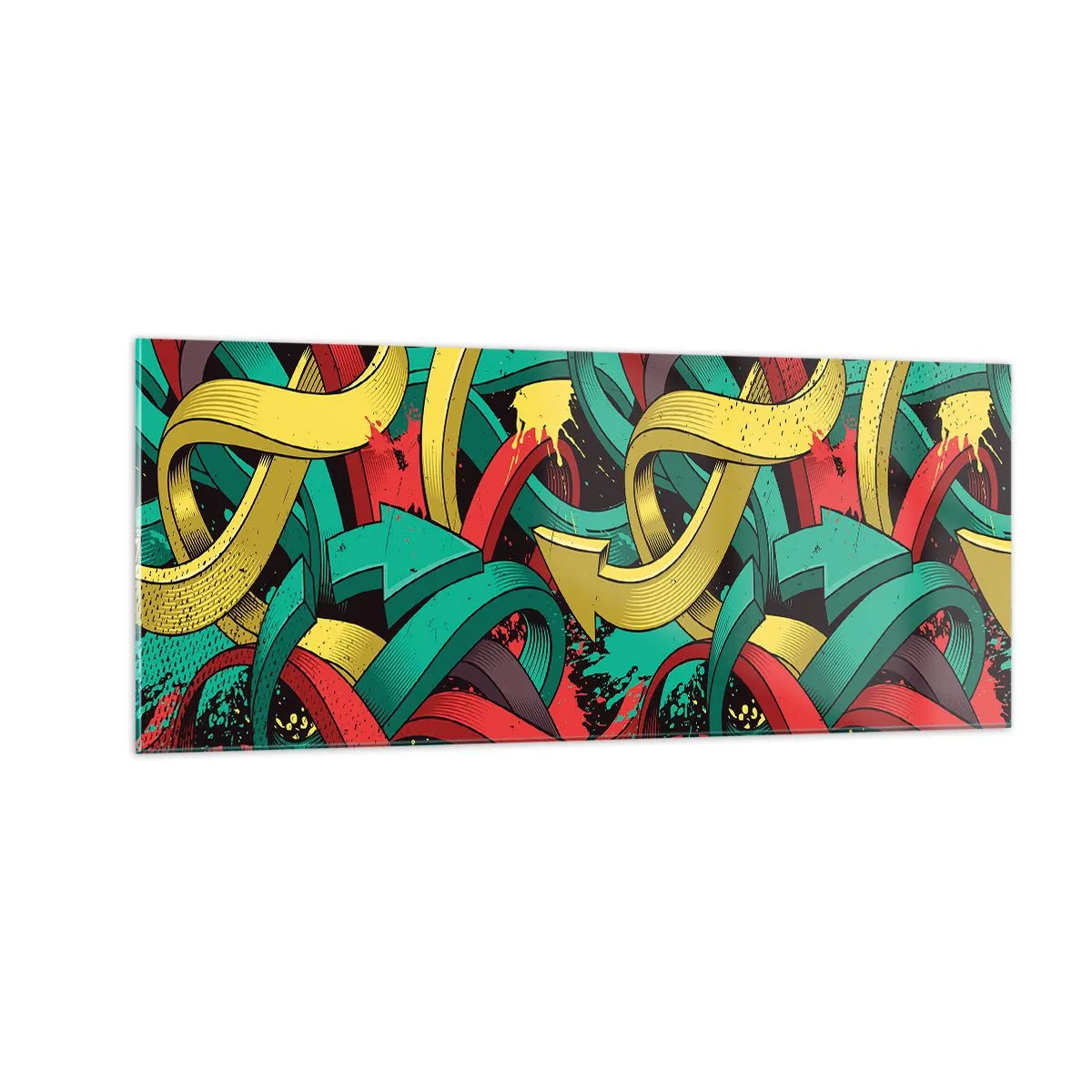 Quadro su vetro - Qual è la via giusta? - 100x40 cm