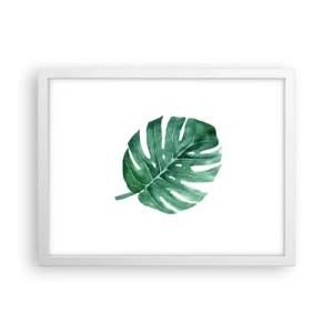Poster in cornice bianca - Concetto verde - 40x30 cm