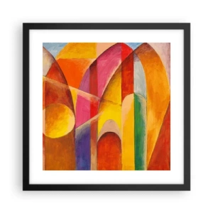 Poster in cornice nera - La cattedrale del sole - 40x40 cm