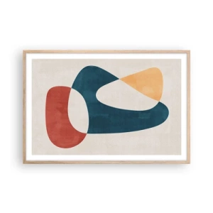 Poster in cornice rovere chiaro - Influenze e metamorfosi - 91x61 cm