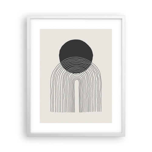 Poster in cornice bianca - Tremore e fiducia - 40x50 cm