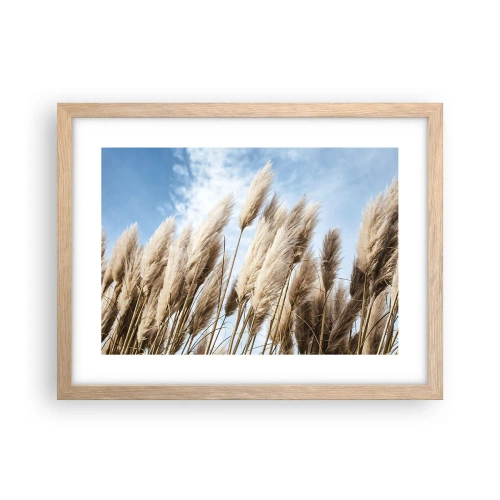 Poster in cornice rovere chiaro - Le carezze del sole e del vento - 40x30 cm