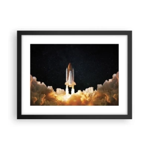Poster in cornice nera - Ad astra! - 40x30 cm