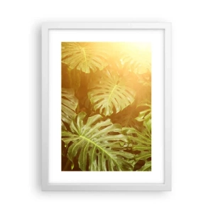 Poster in cornice bianca - Entrando nel verde... - 30x40 cm