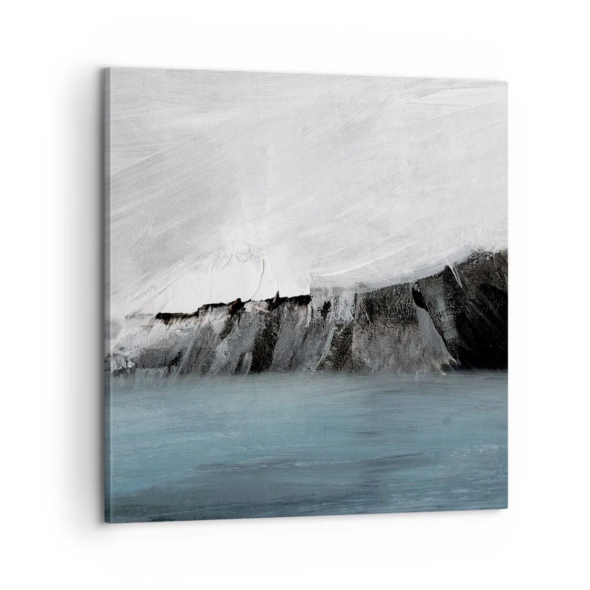 Quadro su tela - Stampe su Tela - Acqua-terra: lo scontro degli elementi - 60x60 cm