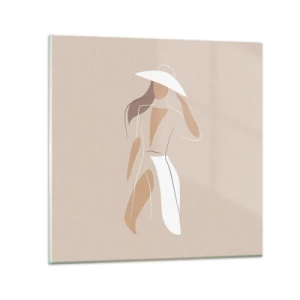 Quadro su vetro - La moda è un gioco - 40x40 cm