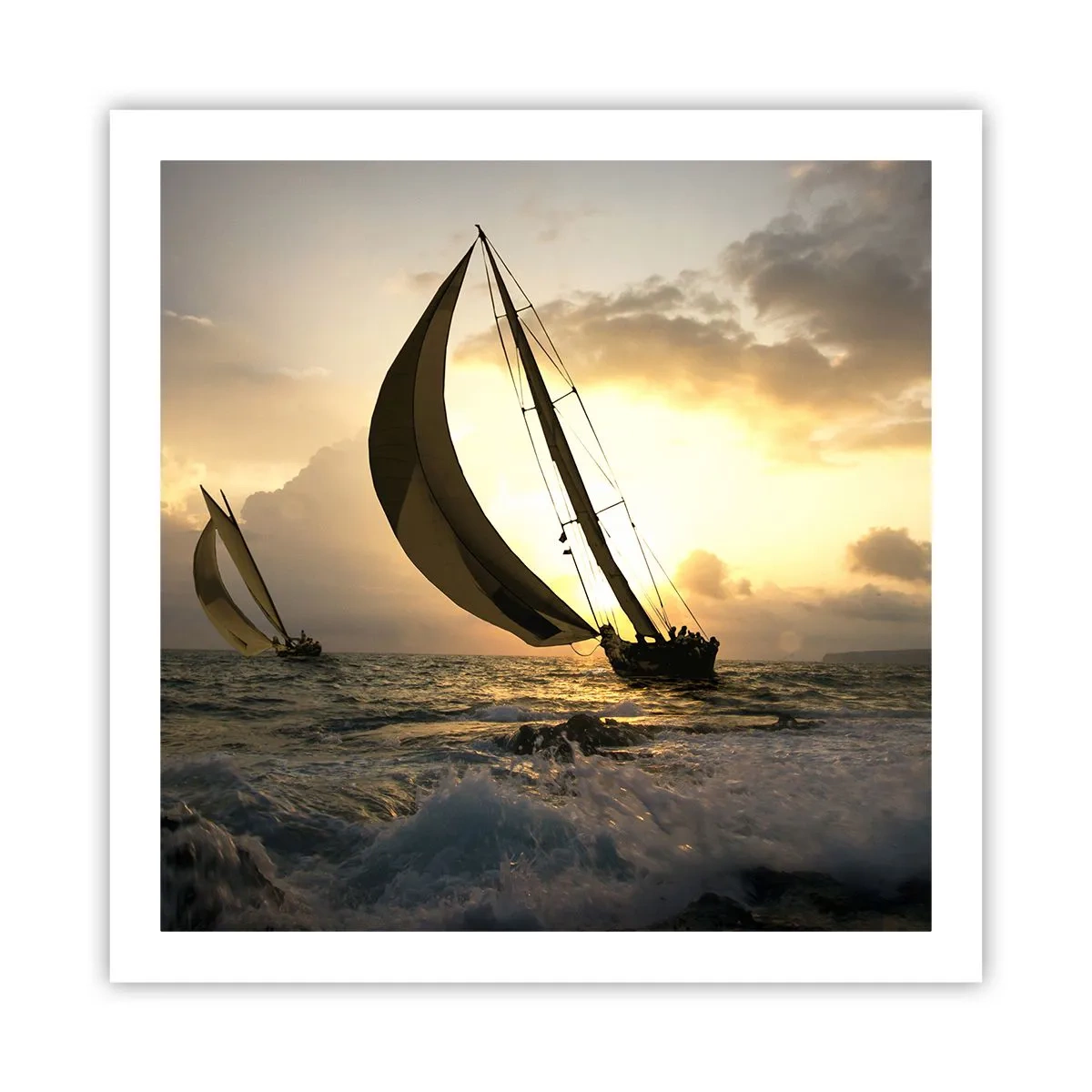 Poster - Con il vento e controvento - 60x60 cm