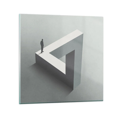 Quadro su vetro - Eppure è possibile - 70x70 cm