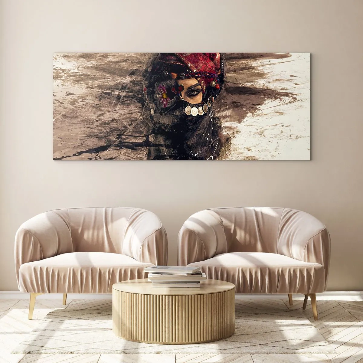 Quadro su vetro - Quantomeno inquietante - 90x30 cm