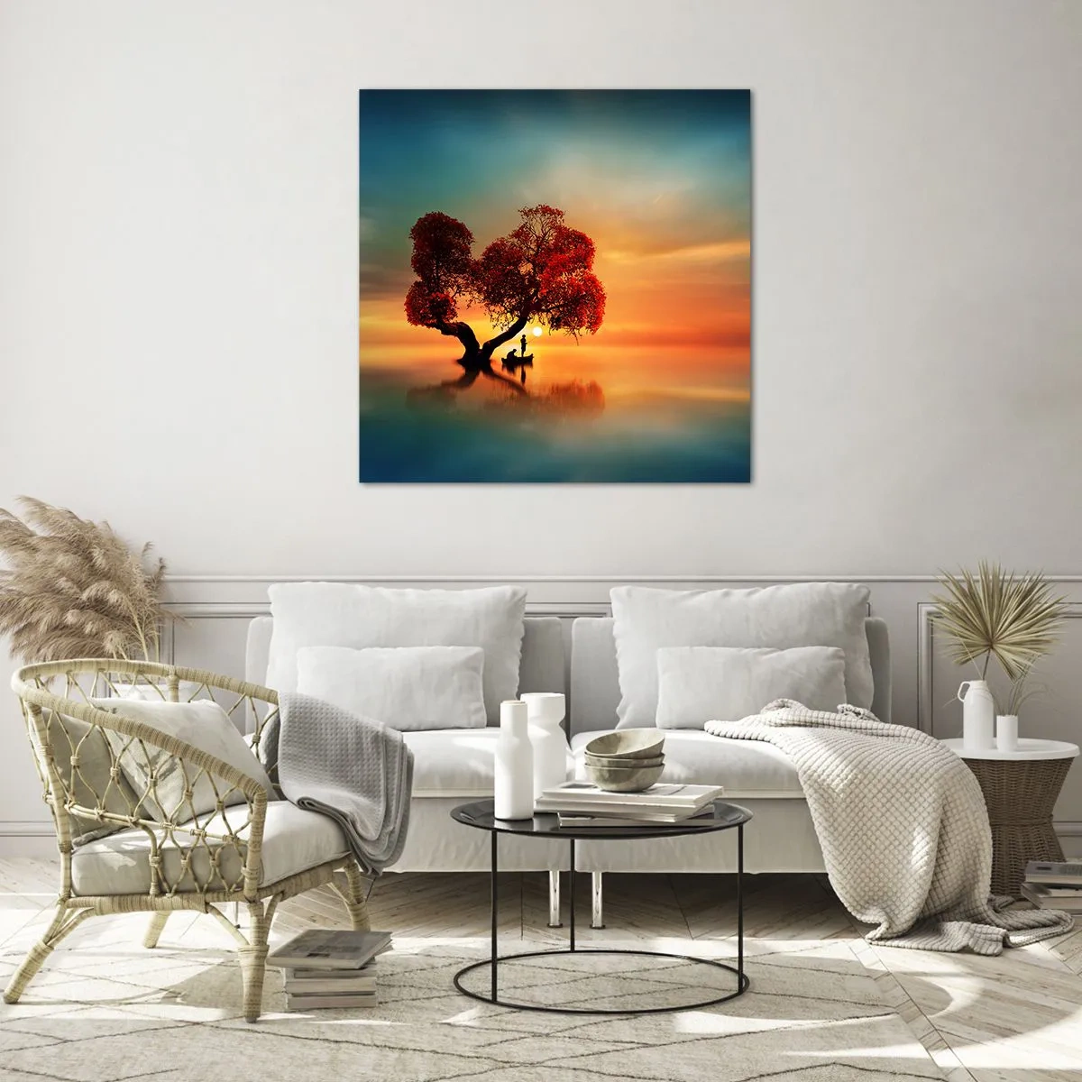 Quadro su vetro - Gli esiliati e il silenzio fuori dal mondo - 50x50 cm