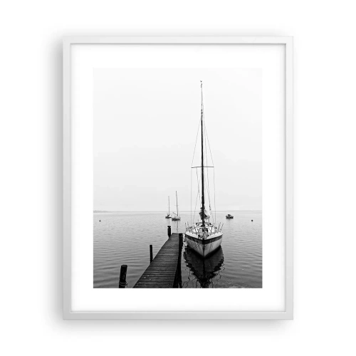 Poster in cornice bianca - Pronti per il viaggio - 40x50 cm