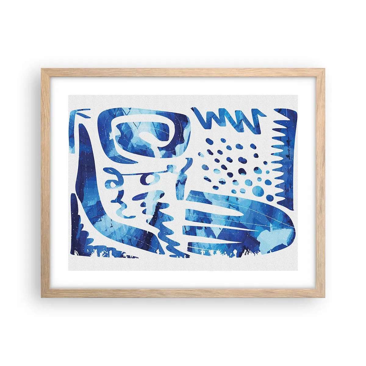 Poster in cornice rovere chiaro - Ritorno alle radici - 50x40 cm