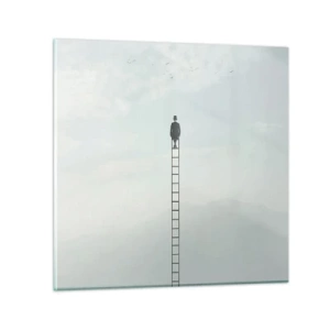 Quadro su vetro - Innalzati al di sopra - 30x30 cm