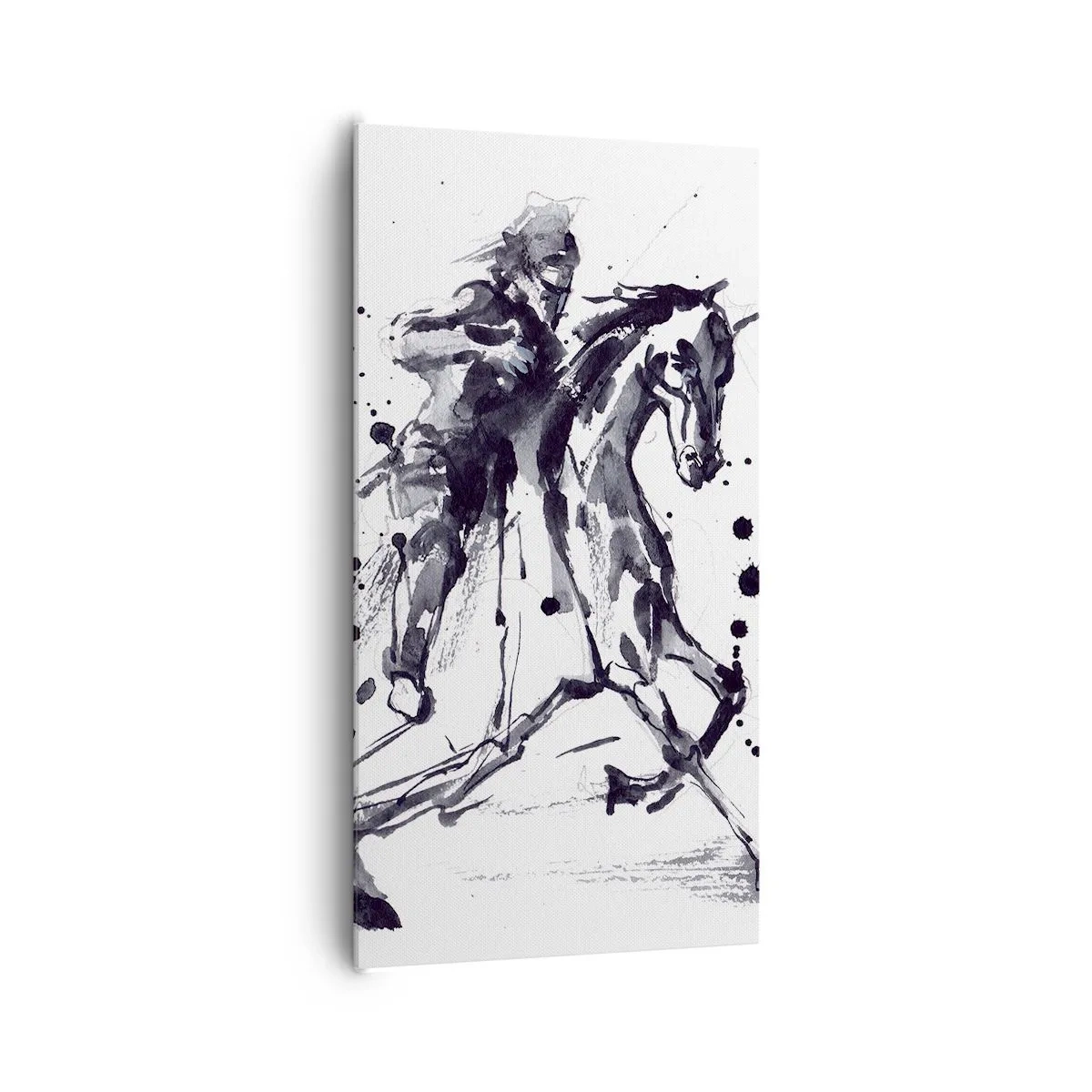 Quadro su tela - Stampe su Tela - Il cavaliere nero - 65x120 cm