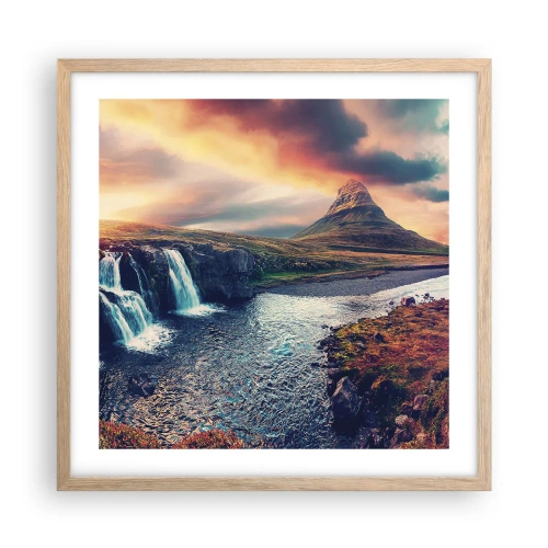 Poster in cornice rovere chiaro - Nella maestà della natura - 50x50 cm