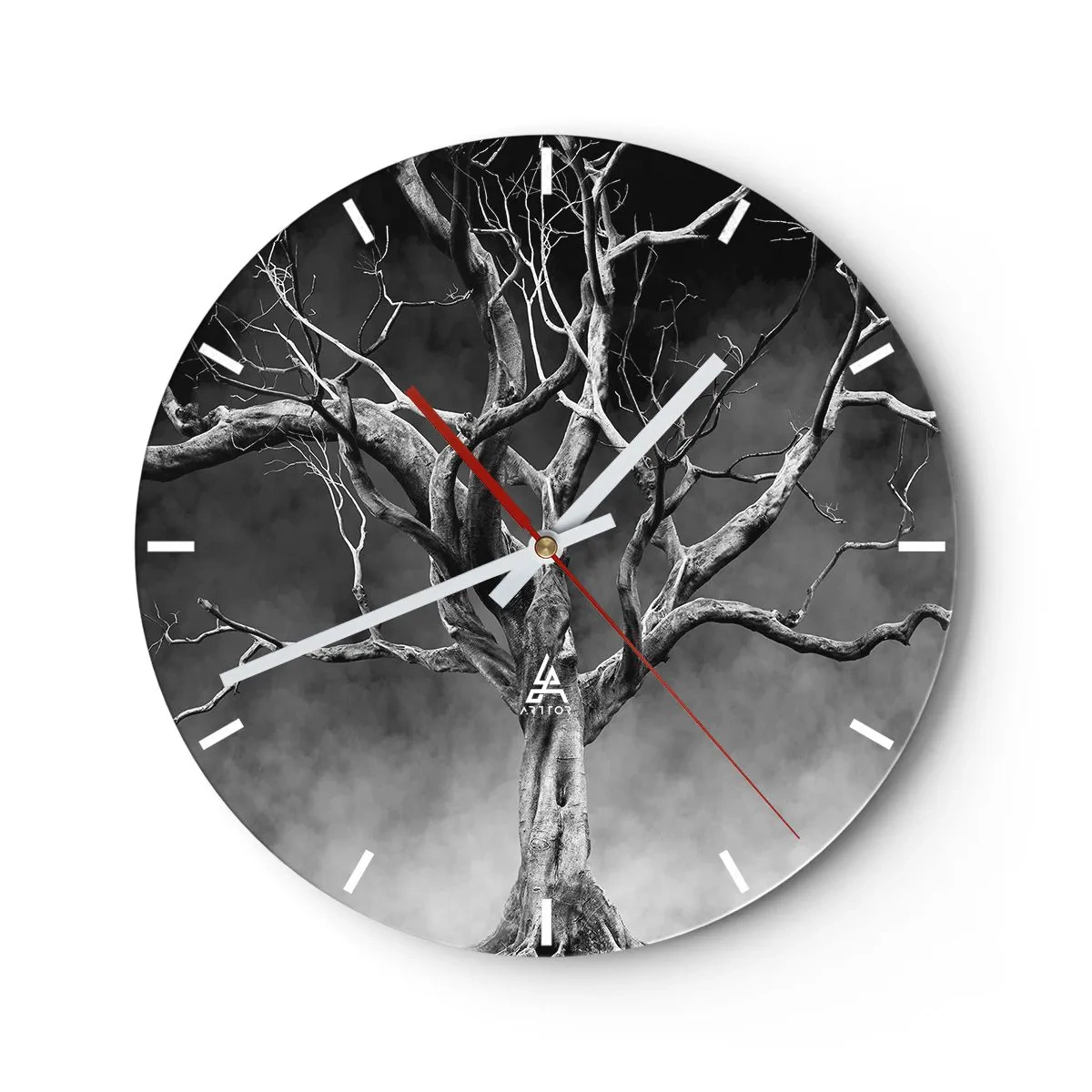 Orologio da parete - Orologio in Vetro - Primordiale e sacro - 40x40 cm