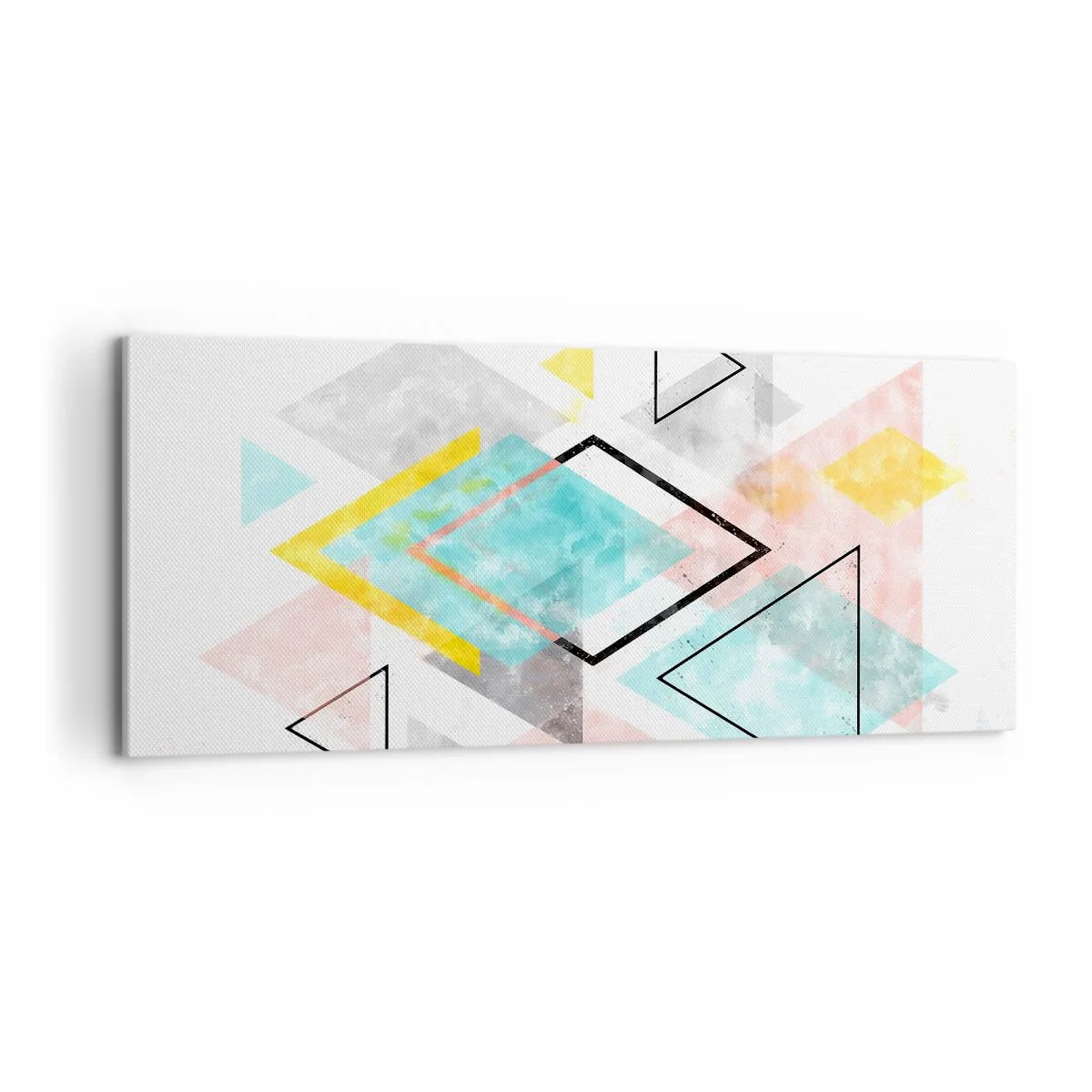 Quadro su tela - Stampe su Tela - Gioco geometrico - 100x40 cm