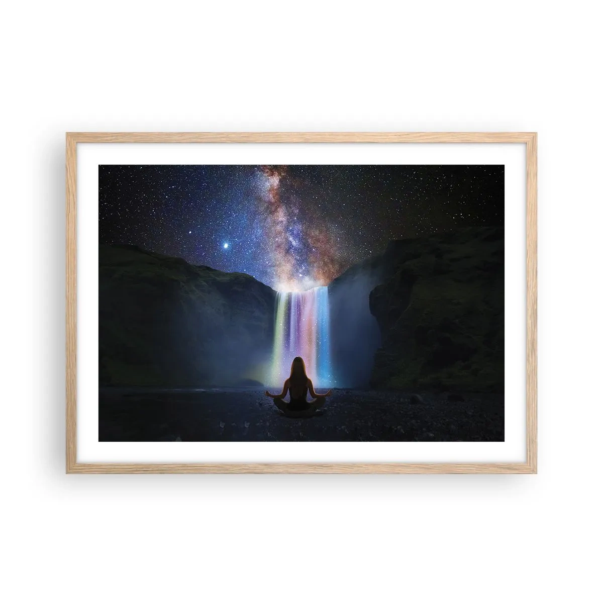 Poster in cornice rovere chiaro - Armonia assoluta - 70x50 cm