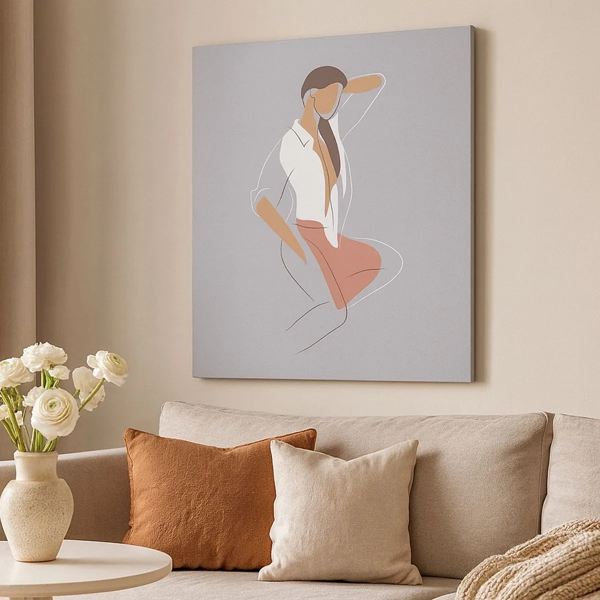 Quadro su tela - Stampe su Tela - Profilo di bellezza - 30x30 cm