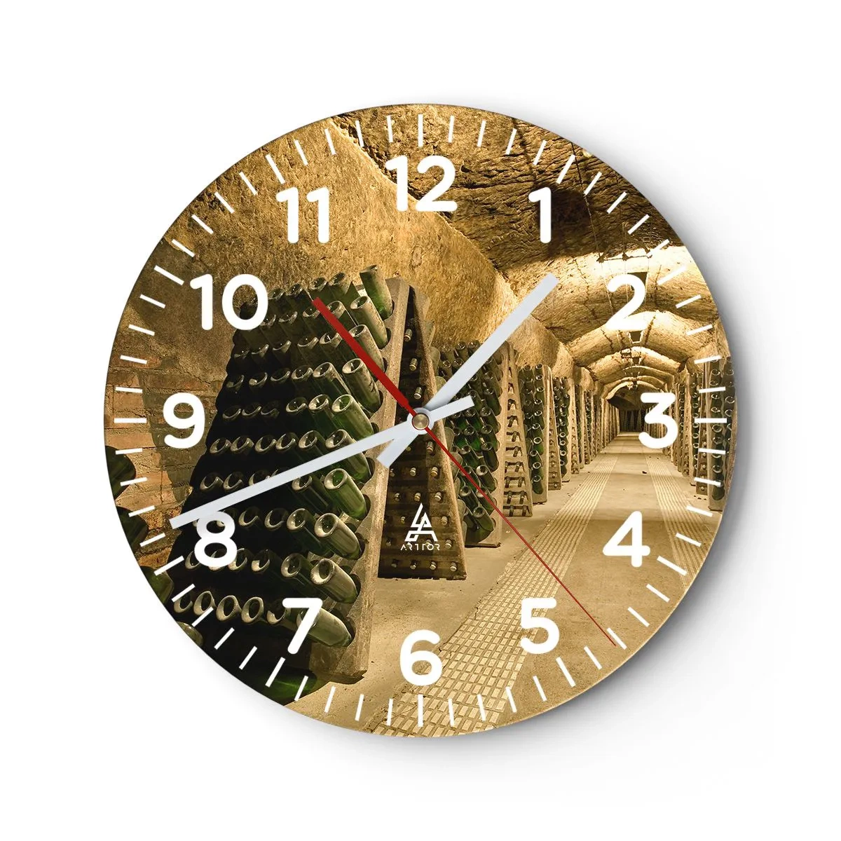 Orologio da parete - Orologio in Vetro - Nascita del sapore - 30x30 cm