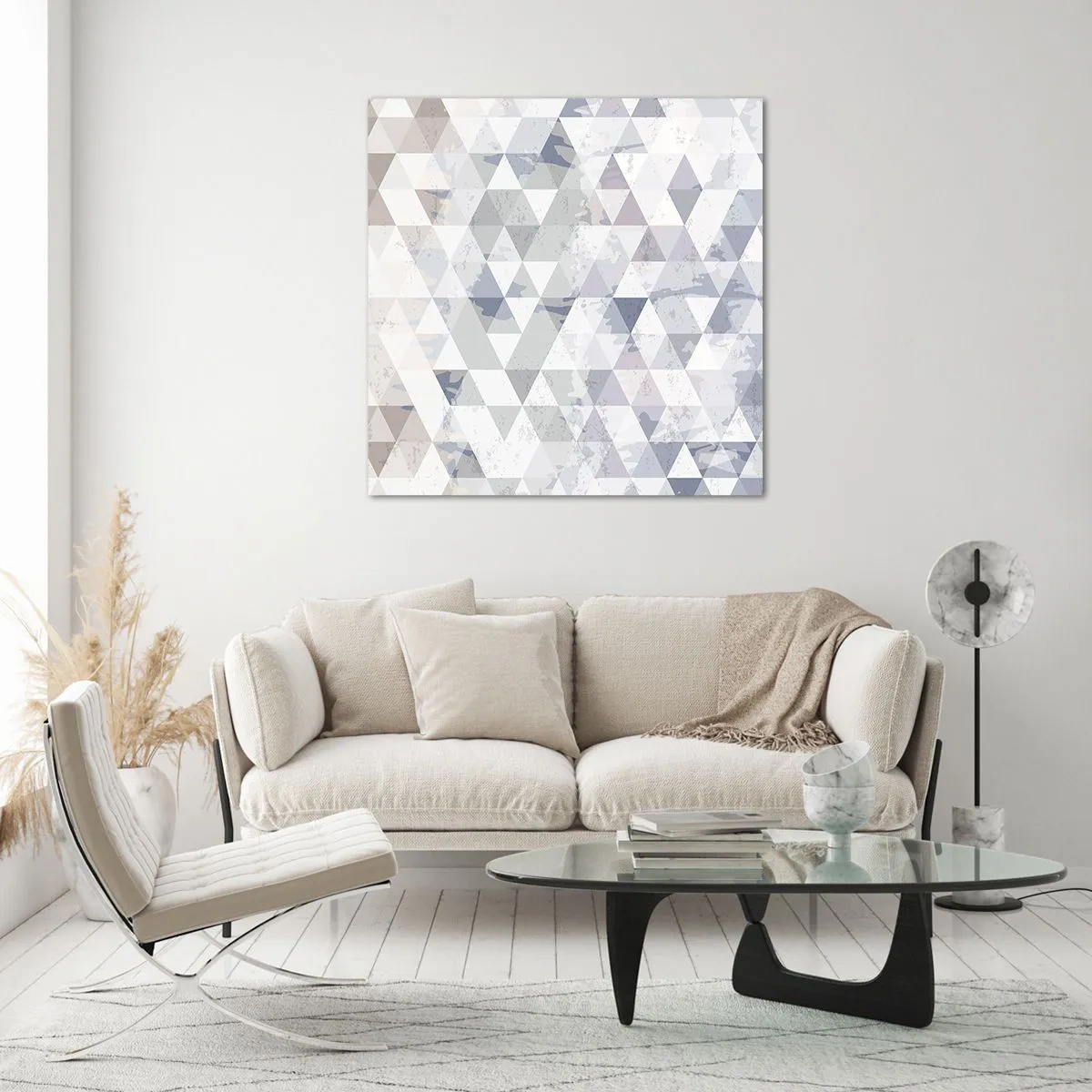 Quadro su vetro - Al ritmo di tre - 50x50 cm