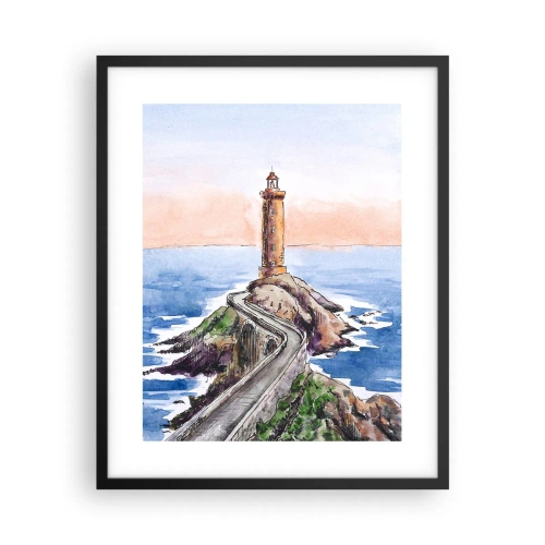 Poster in cornice nera - Rivolto verso il mare - 40x50 cm