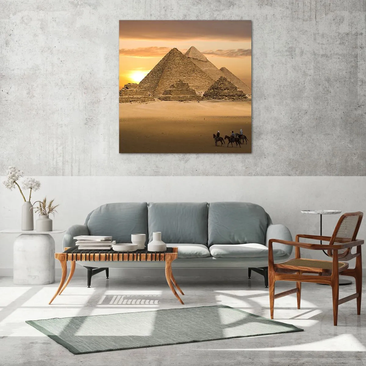 Quadro su vetro - Immutabili da migliaia di anni - 50x50 cm