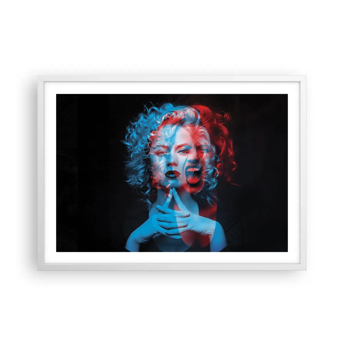 Poster in cornice bianca - Alter ego - 70x50 cm