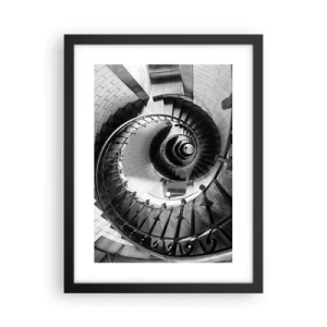 Poster in cornice nera - Ancora più in alto - 30x40 cm