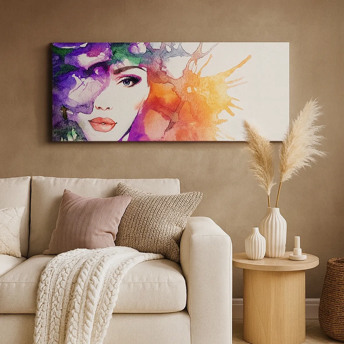 Quadro su tela - Stampe su Tela - Con la testa tra le nuvole - 30x30 cm