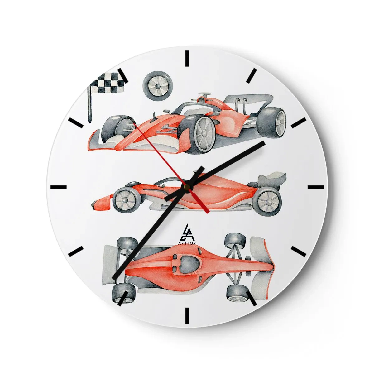 Orologio da parete - Orologio in Vetro - Inseguendo i sogni - 40x40 cm