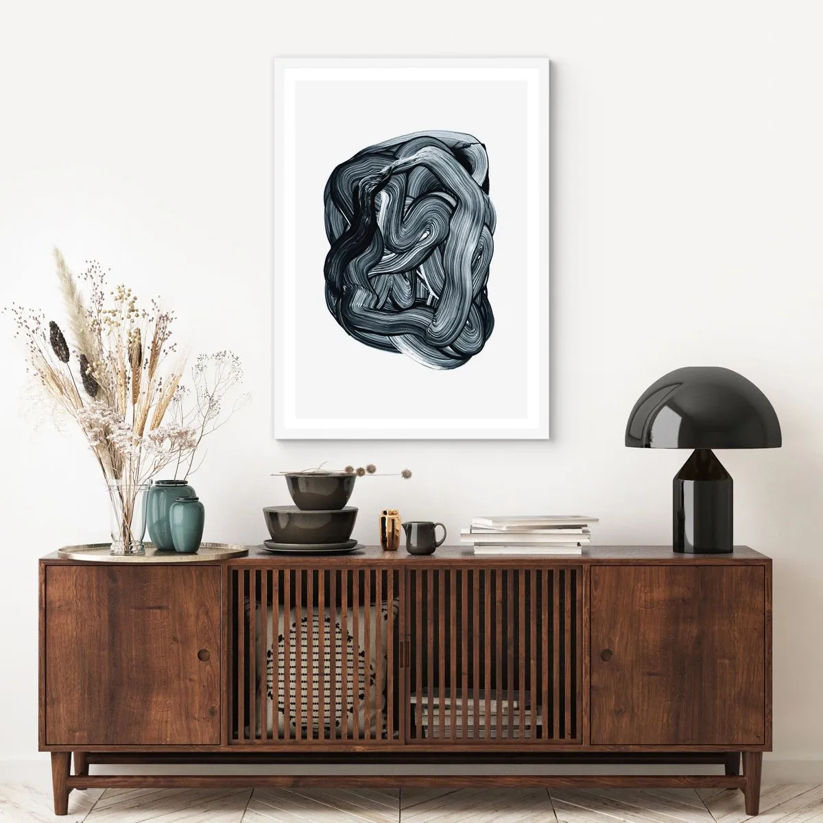 Poster in cornice bianca - Non è così semplice - 70x100 cm