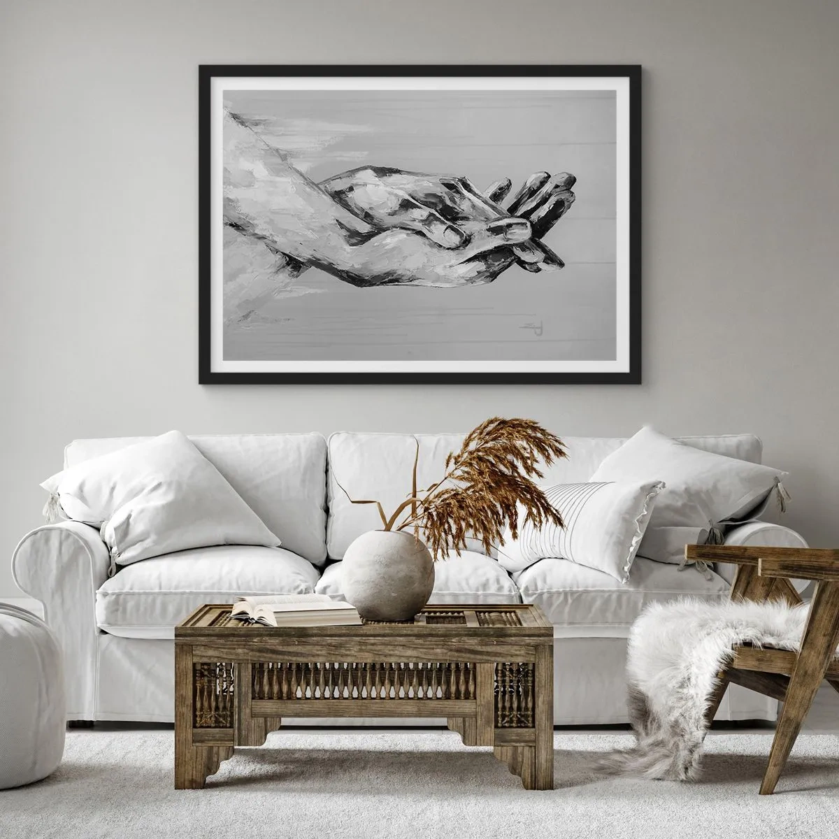 Poster in cornice nera - Inizio... - 40x30 cm