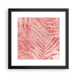 Poster in cornice nera - Concetto rosa - 30x30 cm