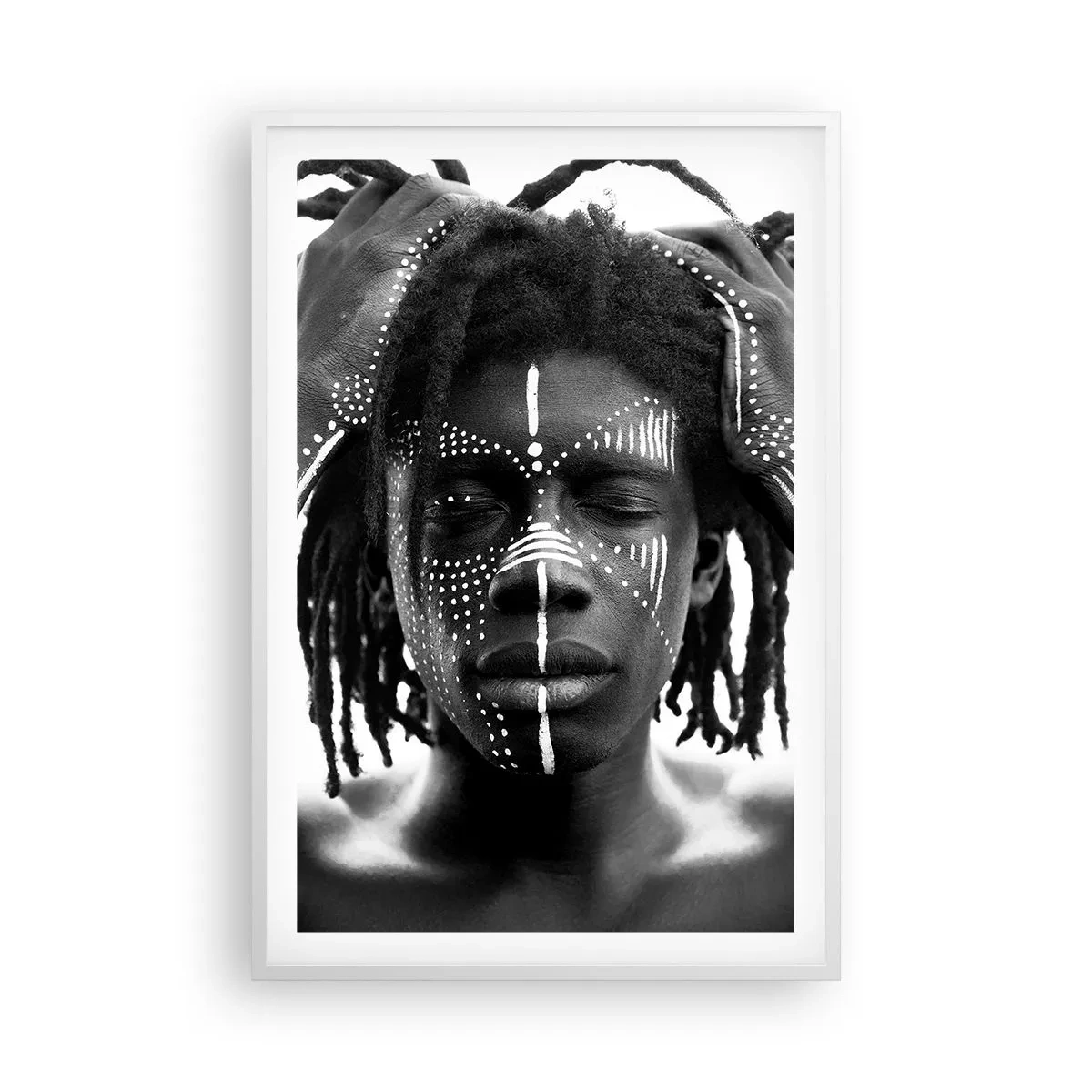 Poster in cornice bianca - Dove sei? - 61x91 cm