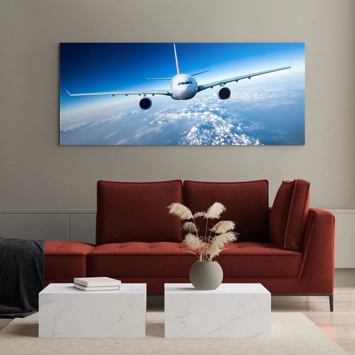 Quadro su vetro - Voglia di volare - 90x30 cm