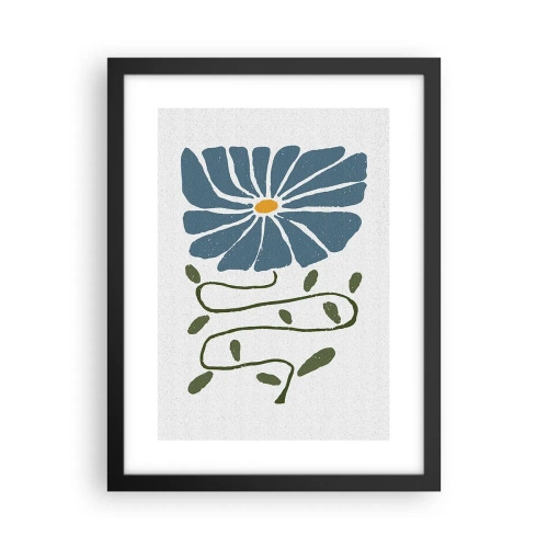 Poster in cornice nera - Il ramo del fiore - 30x40 cm