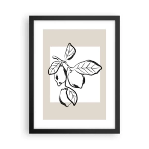 Poster in cornice nera - Dove i limoni maturano... - 30x40 cm