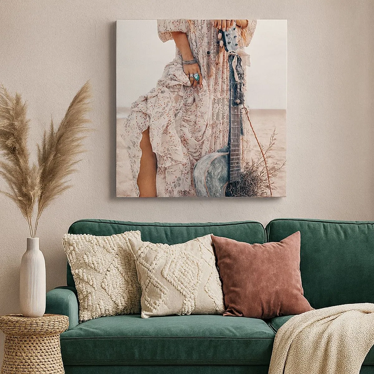 Quadro su tela - Stampe su Tela - Figli dei fiori in cammino - 30x30 cm