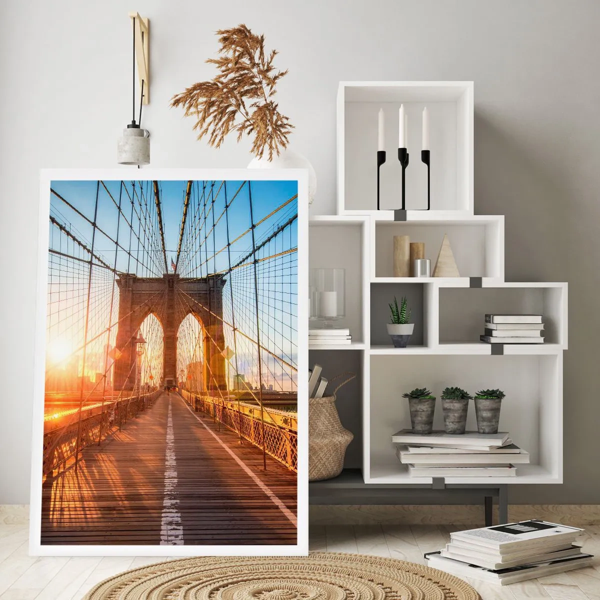Poster - Sul ponte d'oro - 40x50 cm