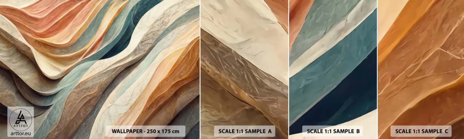 Campione Di Fotomurale Standard Eco - L'attimo prima del cambiamento - Struttura, Modello, Luminoso - 100x30 cm